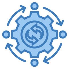 Change Management Icon Element For Design