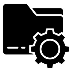 Document Management Icon Element For Design