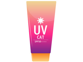 Simple gradient sunscreen icon illustration