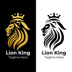 Majestic Lion The King with a Crown