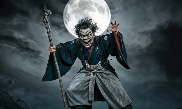 The oni is a dangerous, evil creature from Japanese folklore.