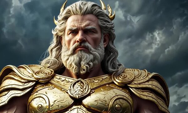 zeus is the king of gods in Greek mythology
