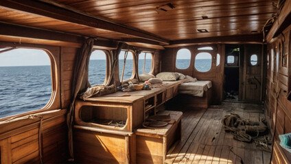 船内　アンティーク　航海　古い