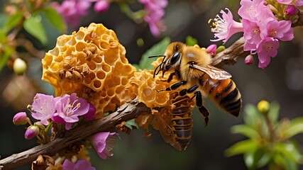 Comb amf honey bee