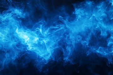 Abstract Blue Lightning Smoke Background Wallpaper Generative Illustration