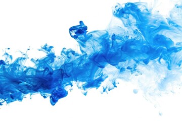 Blue ink in water abstract background with copy space for text, creative design element for marketing, advertising, and branding projects