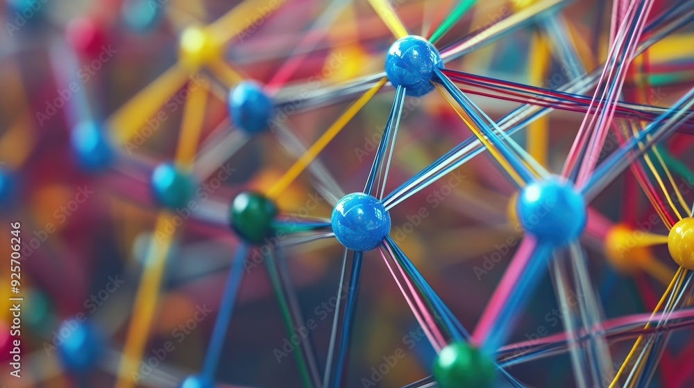 Poster abstract-networking-concept-still-life