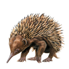 Obraz premium A close-up illustration of an echidna