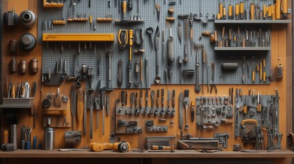 top view working tools