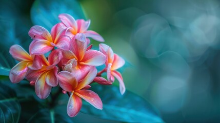 Fototapeta premium Bua tong flower with beautiful.