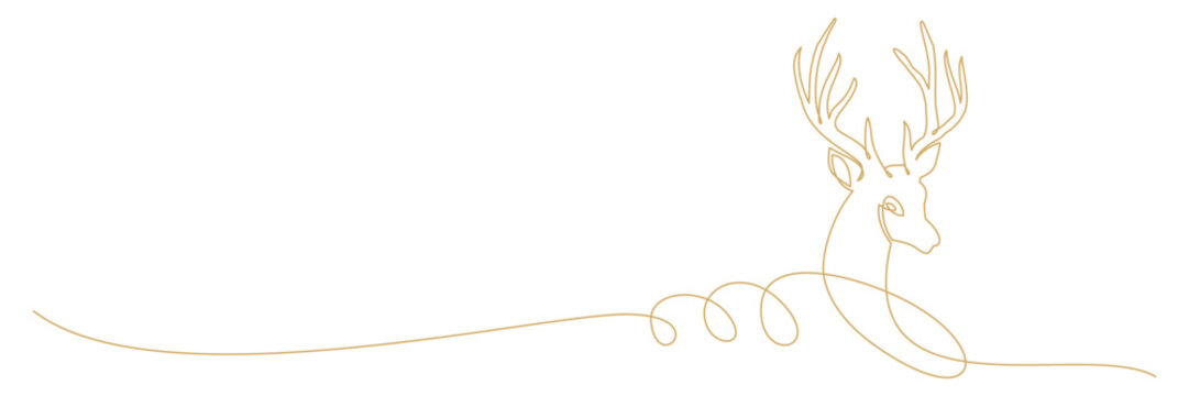 recommend clip art: Christmas reindeer line art