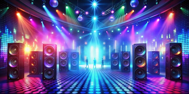 Disco club party audio speaker CG , disco, club, party, audio, speaker, CG,, music, dance, nightlife, sound system