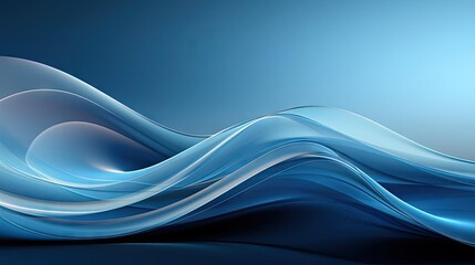 Obraz premium background with blue waves concept for wallpaper or banner and poster background