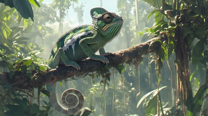 熱帯雨林にいるカメレオン15