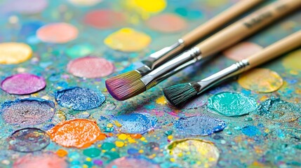 Fototapeta premium nail polish color palette, realistic style, macro photography 
