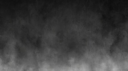 Fototapeta premium Black noise texture with soft, gradient gray patches and scattered light flecks for a smoky appearance. Made with generative AI technology