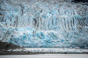 glacier in mountains
