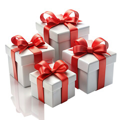 Fototapeta premium Elegant Gift Box on Transparent Background for Custom Use