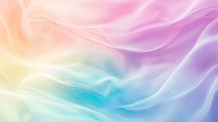 Elegant background with soft, delicate rainbow hues blending seamlessly, symbolizing unity and diversity in a subtle, stylish way.