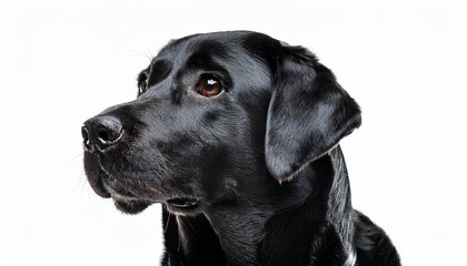 Fototapeta premium ラブラドールレトリバーのポートレート（Labrador Retriever portrait on white background） 