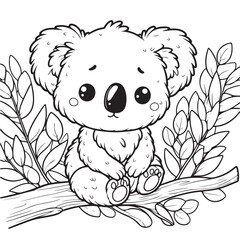 coloring book with animal