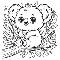 coloring book with animal