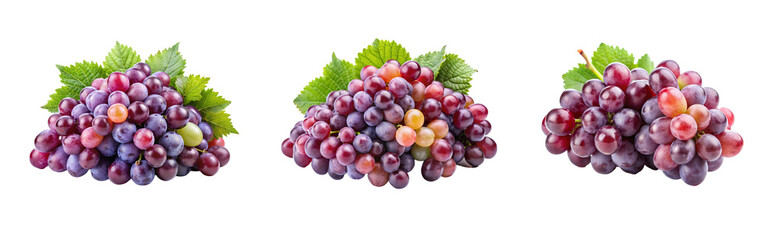 Fototapeta premium Grapes with Clipping Path – Transparent Background PNG