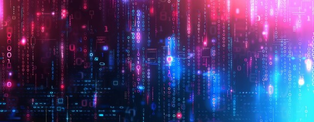 Abstract binary background for hackathon and other digital events.