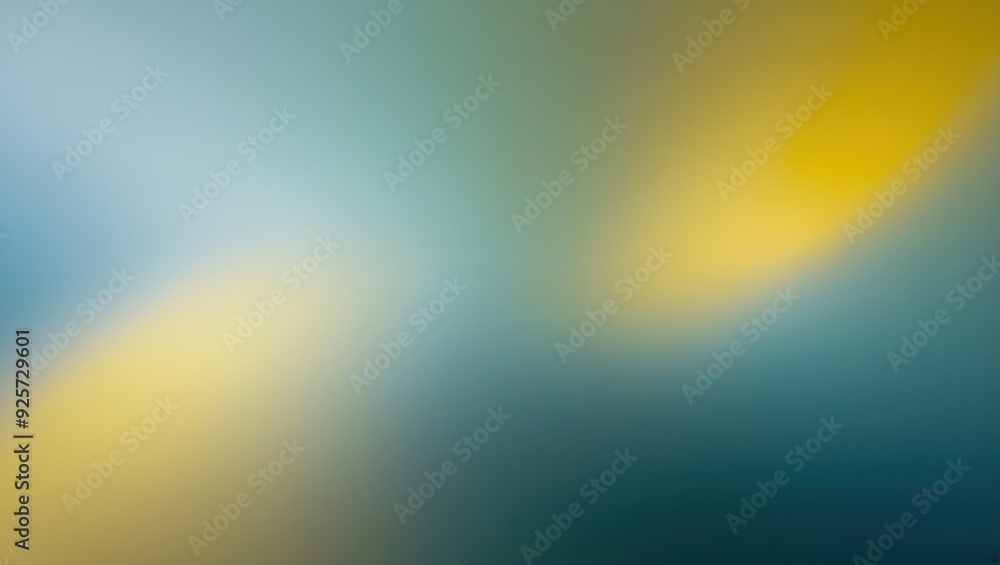 Poster smooth abstract background featuring calming blue and yellow gradients, creating a serene atmosphere