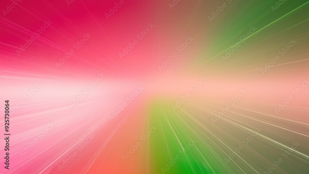 Aufkleber vibrant abstract background with light trails in red and green hues, creating an energetic and dynam