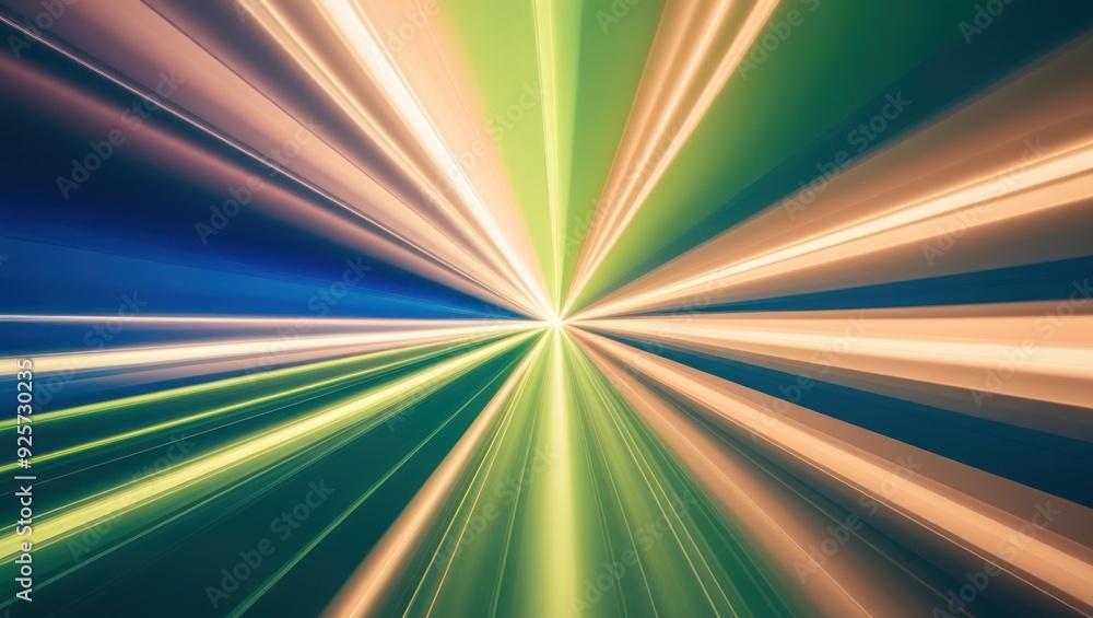 Aufkleber dynamic abstract image showcasing vibrant light rays converging, creating a sense of energy and moti