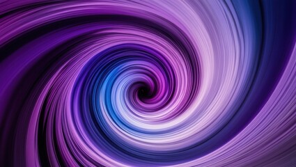 Obraz premium Vibrant abstract swirl in purple and blue tones creates a hypnotic effect, ideal for backgrounds in modern designs or artistic presentations