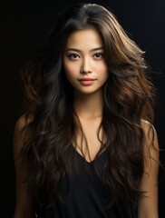 Fototapeta premium Beauty portrait of young Asian woman