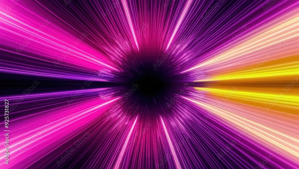 Aufkleber vibrant beams of light radiate in an abstract design, creating a dynamic and futuristic atmosphere i