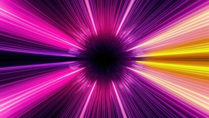 Vibrant beams of light radiate in an abstract design, creating a dynamic and futuristic atmosphere ideal for creative concepts and digital themes