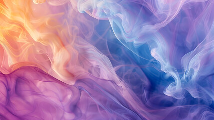 Fototapeta premium smoky fluid colors in an abstract way, backgrund wallpaper generative ai technology