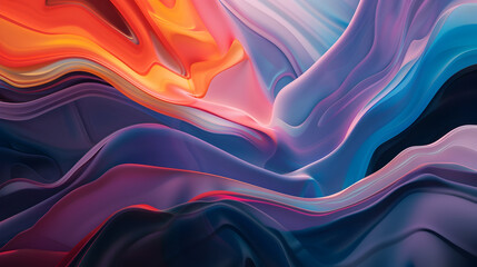 Obraz premium wallpaper illustration of a mixed color palette, generative ai technology
