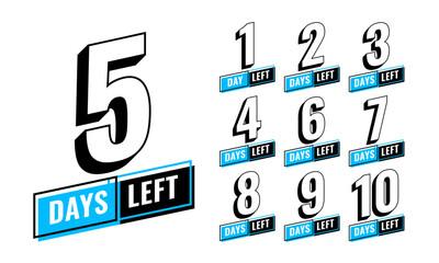stylish number of days left promo template for coming soon deal