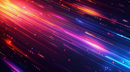 Abstract background with bright neon stripes.
