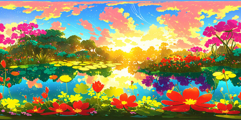 HDRI Dreamland Fantasy Equirectangular Panorama 44