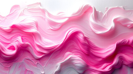 Obraz premium Abstract Pink color Paint Brush textured background on white Background, Art wall design