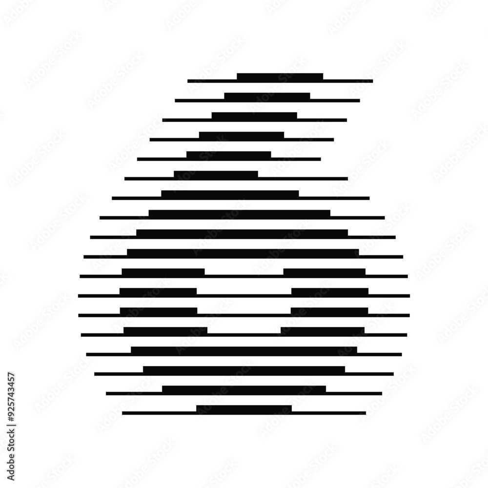 Poster number 6 with abstract line pattern