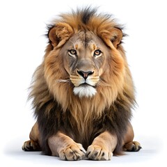 Fototapeta premium lion on white background