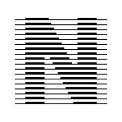 Letter N Logo with Abstract Line Pattern