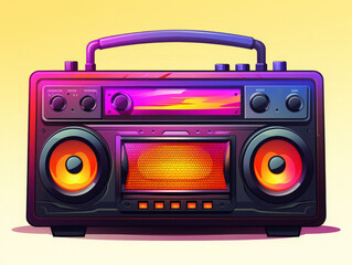 Fototapeta premium Generous, Radio illustration background