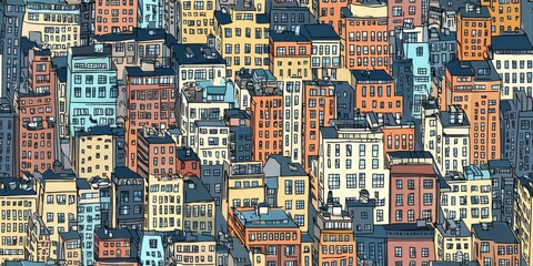 realistic city landscape 