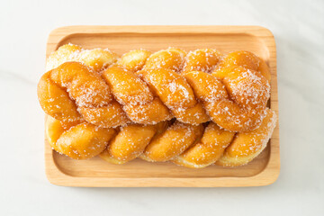 sugar doughnut in spiral shape