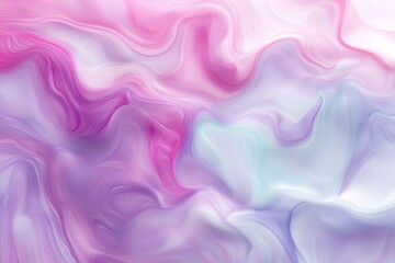 Obraz premium Serene Pastel Abstract: Flowing Textures in Soft Gradients of Pink, Mint, and Lavender
