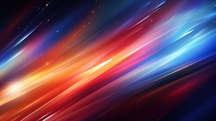 Abstract background with diagonal colorful lines and glowing light.