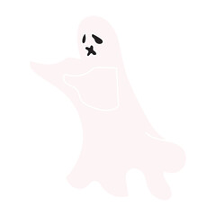 spooky ghost elements icon,doodle, ghost, fear, magic, silhouette, mystery, evil, death, halloween